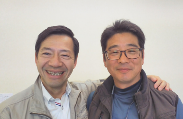 写真:当事務所代表の廣瀬と現場担当の岩瀬です。ぜひお任せ下さい。