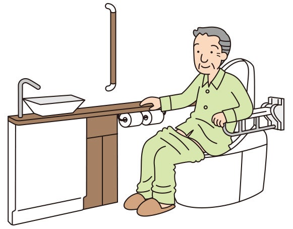 写真:トイレと身体を支えるもの